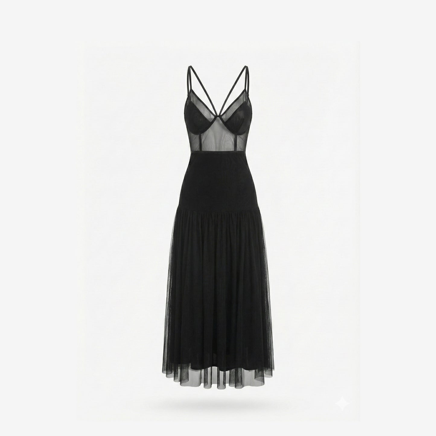 Maxi Vestido Budoir negro