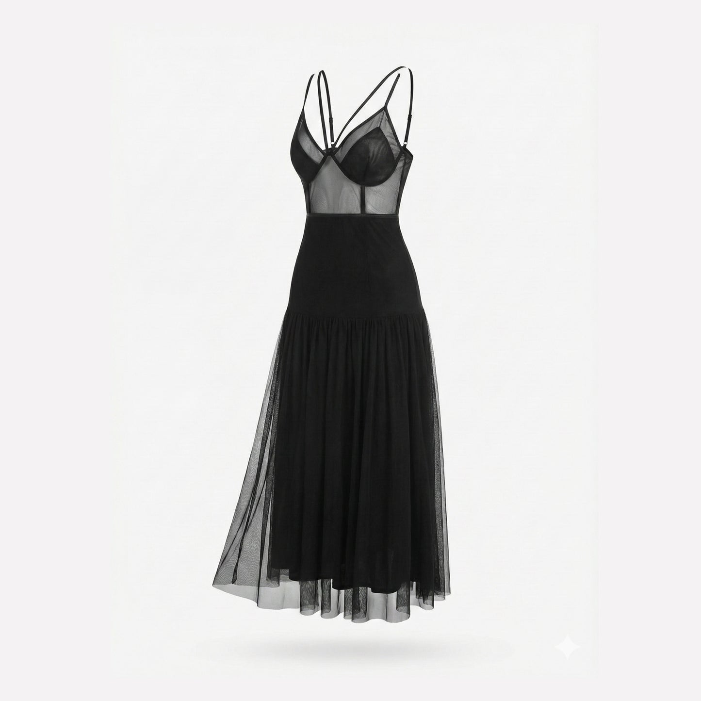 Maxi Vestido Budoir negro