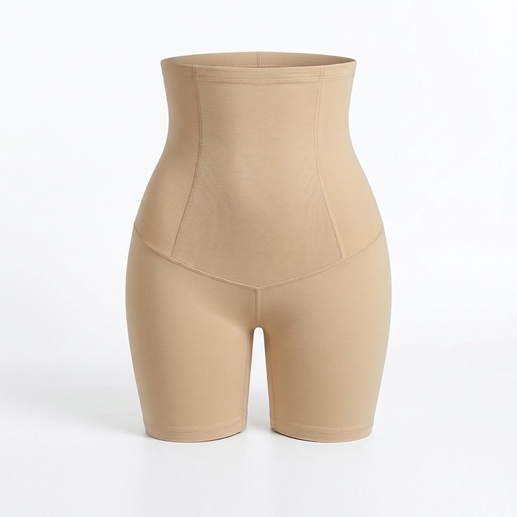 Short faja control abdominal beige