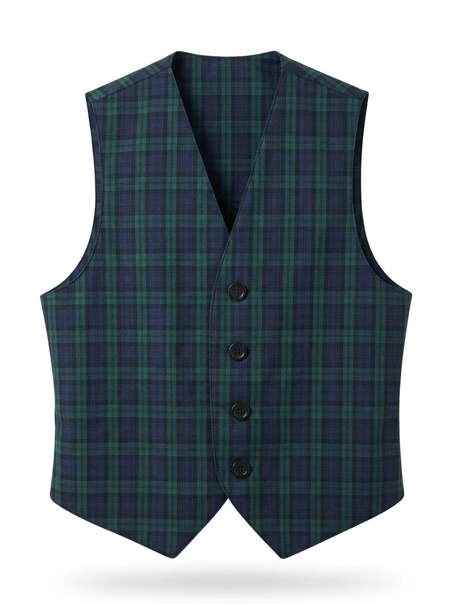 Gilet Tartan verde