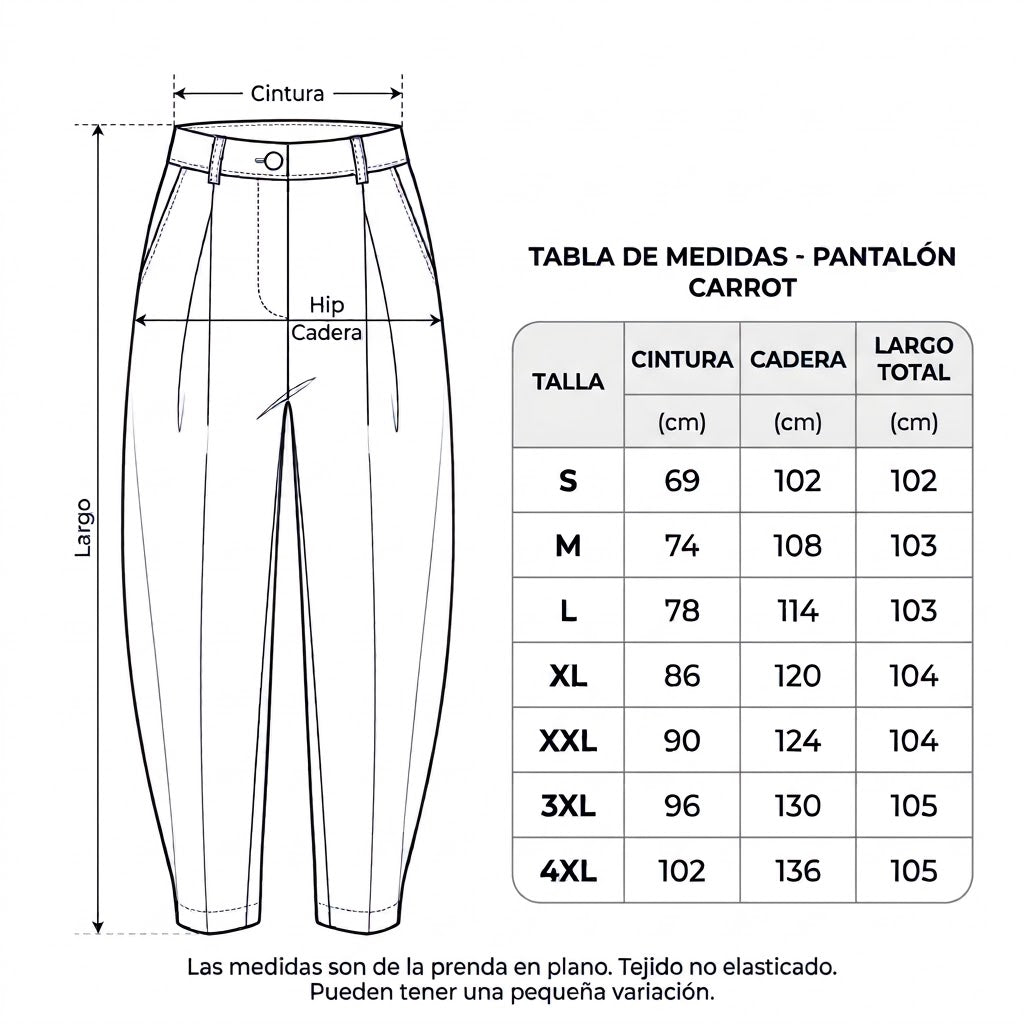 Pantalón Carrot tartan Rojo