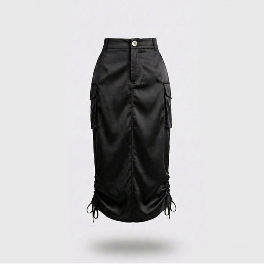Falda Cargo Siren negra