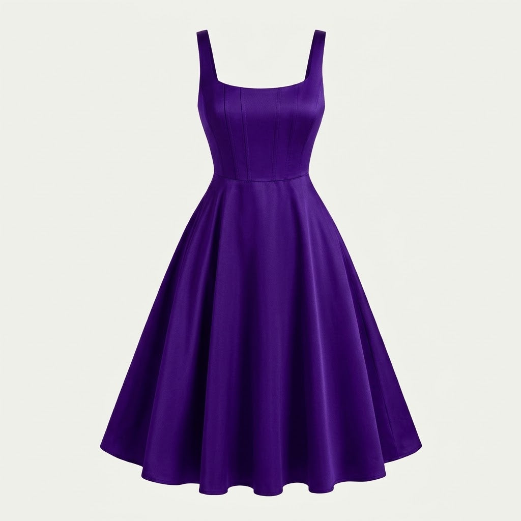 Vestido Corset MIDI Ultraviolet