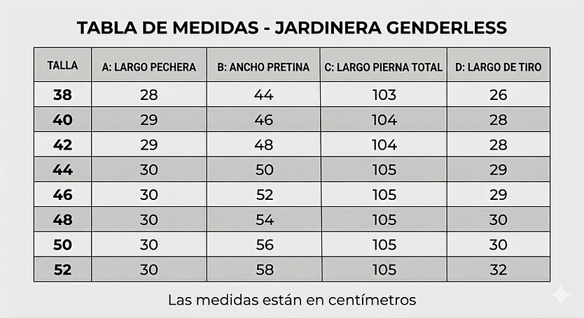 Jardinera Genderless Unisex