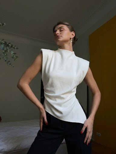 Blusa metrópolis blanca