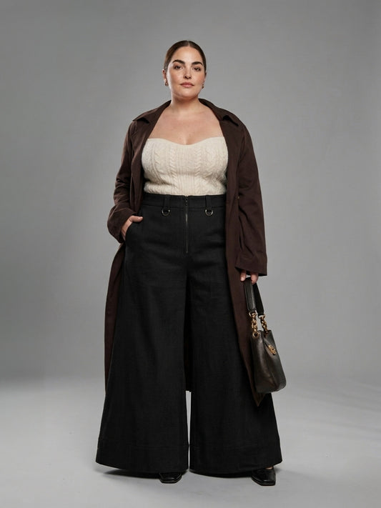 Pantalón Palazzo WideJuku Negro